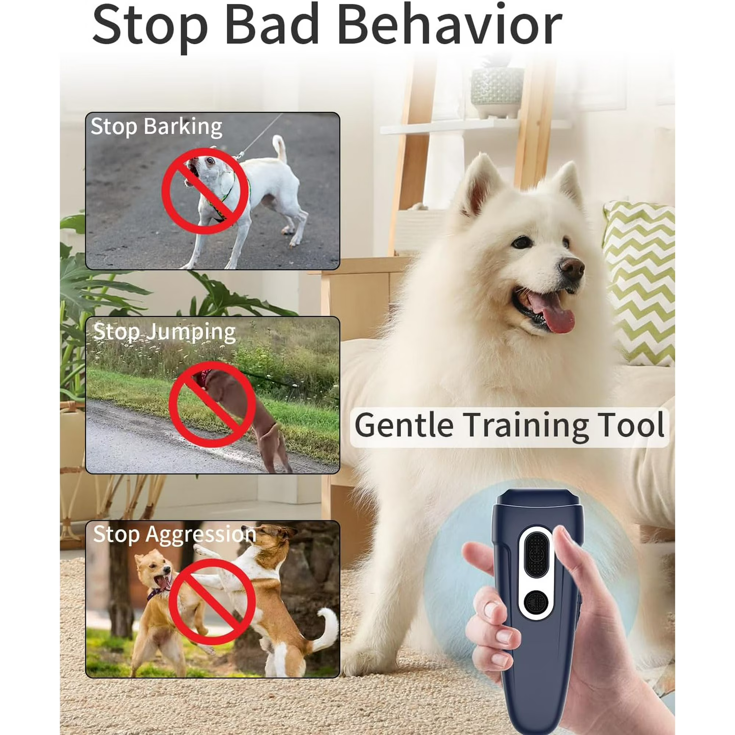 Dual Sensor Ultrasonic Dog Bark Control Device