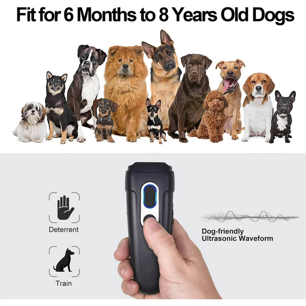 Dual Sensor Ultrasonic Dog Bark Control Device